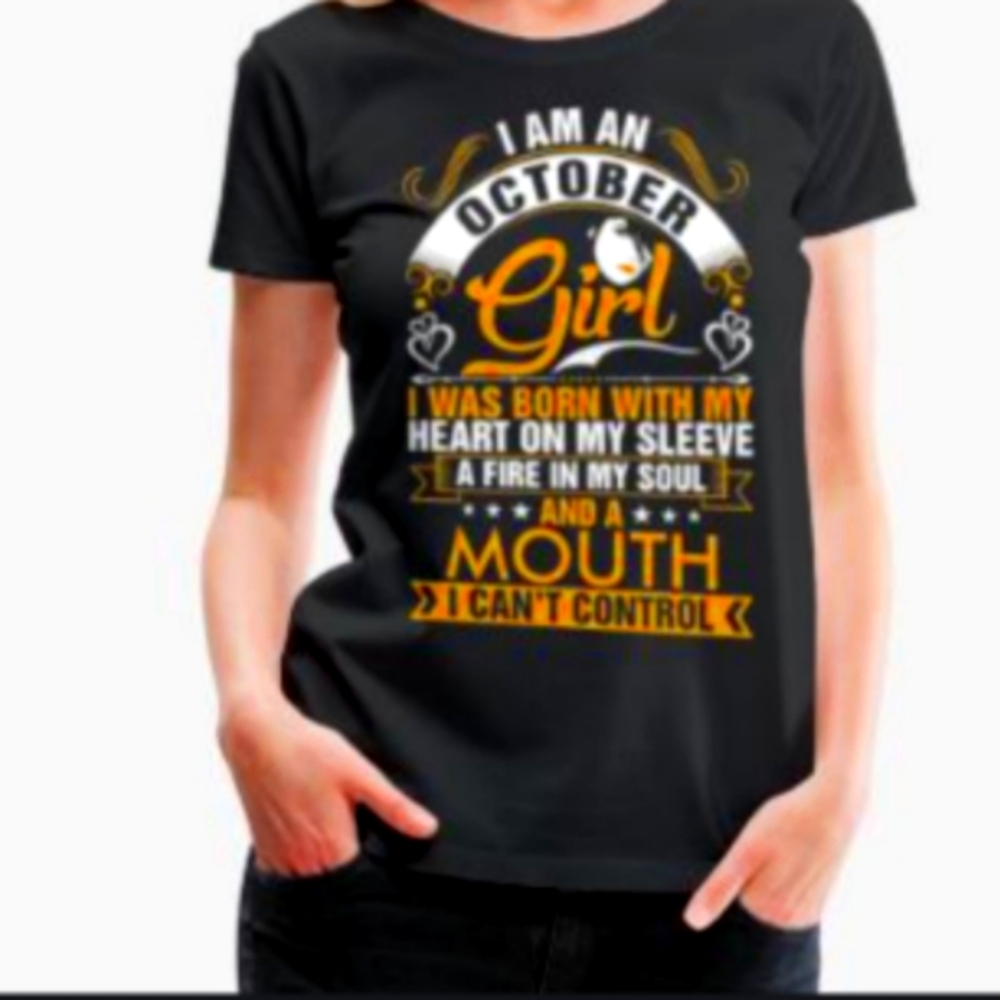 Two large women's October girl shirts